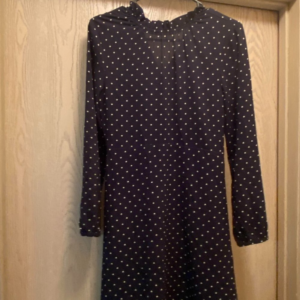 H&M Navy Blue Polka dot dress